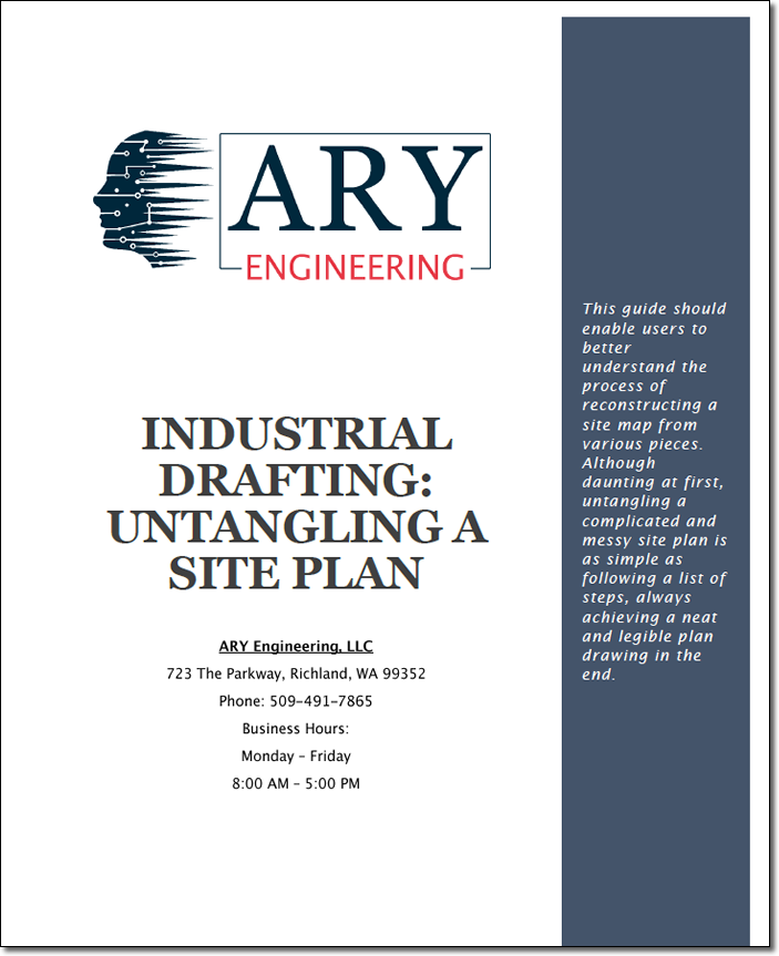 Guide to the development of an industrial drafting site plan