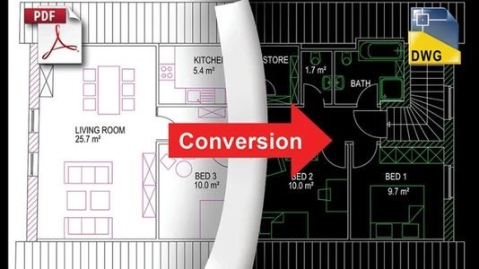 Converting a PDF to a CAD format 